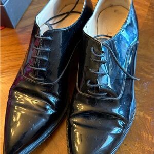 Christian Louboutin Black Patent Leather Flats